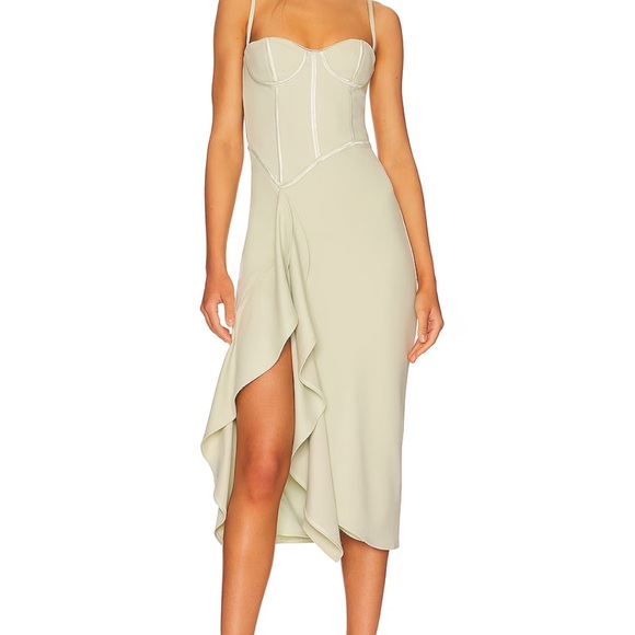 Katie May Doutzen Dress in Sage - Picture 4 of 8